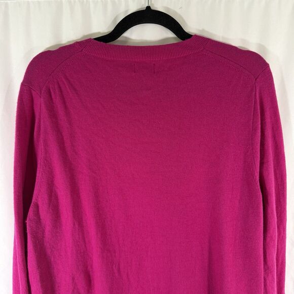 J. Crew Sweater Women's Large Pink Merino Wool Blend Long Sleeve Pullover - Picture 14 of 16